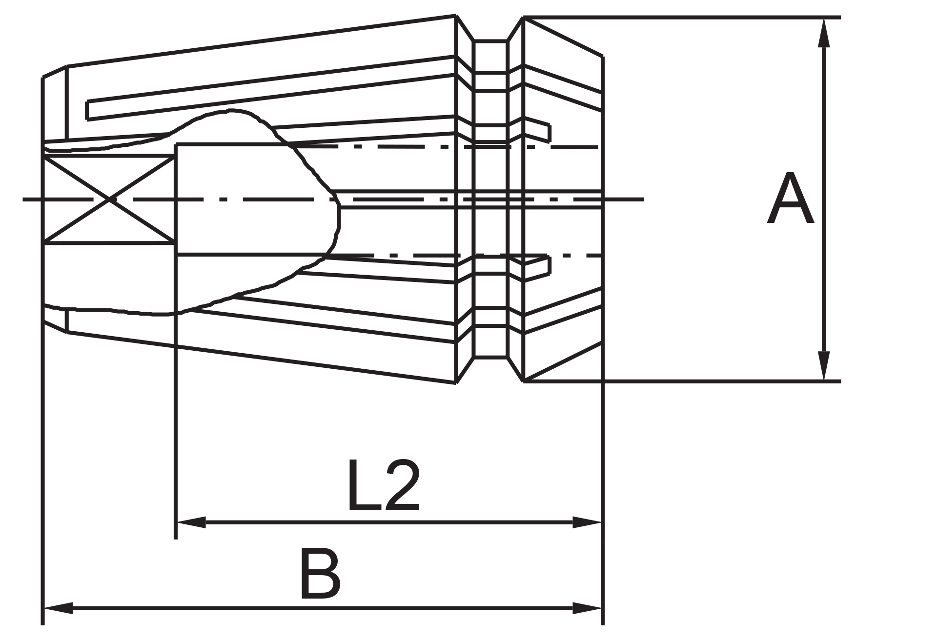 ER-GB Tap Collets with Inner Square, Metric Sizes