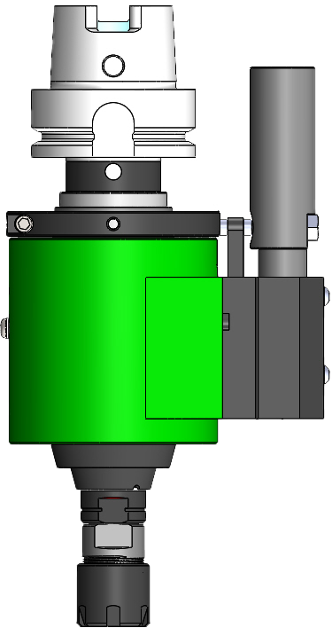 RCT50 Tapping Head with HSK Shank with Internal Coolant.