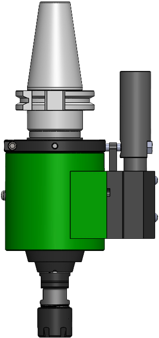 RCT50 Tapping Head with Modular Straight Shank with Internal Coolant.