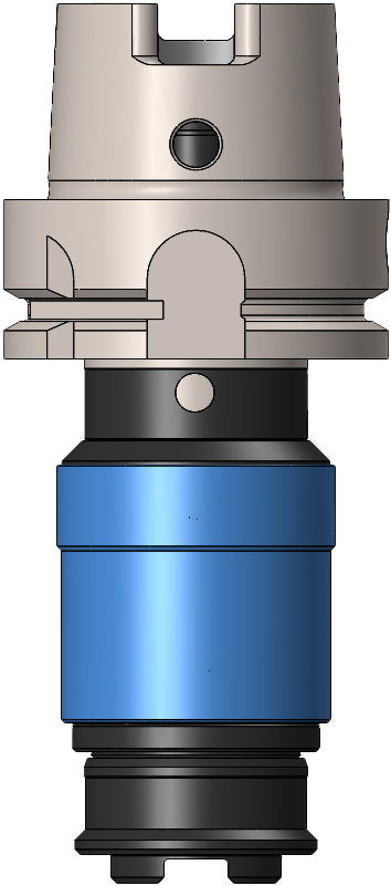 SynchroFlex® II Tap Holder with HSK Shank, Quick-Change, and Internal Coolant.